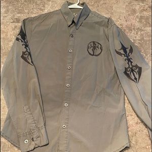 Slim Fit Soft 100% Cotton Embroidered Dress Shirt